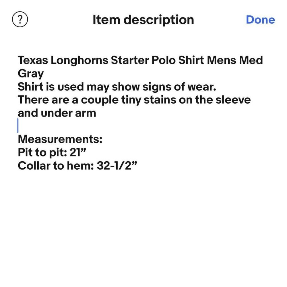 Texas Longhorns Starter Polo Shirt Mens Med Gray - Picture 12 of 15